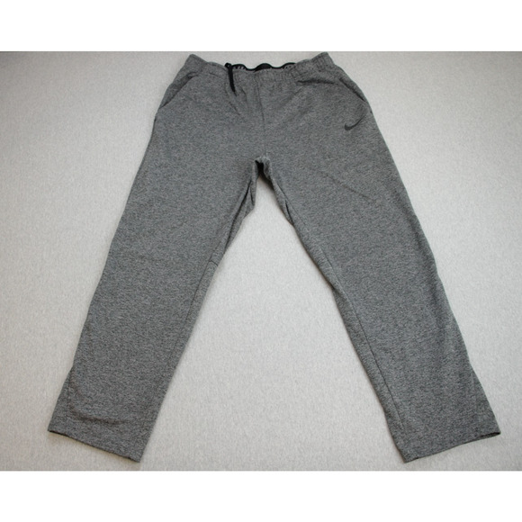 Nike Jogger Mens XXL Gray Standard Fit Drawstring Dri-Fit Pockets Fleece Lined - Picture 1 of 7